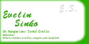 evelin sinko business card